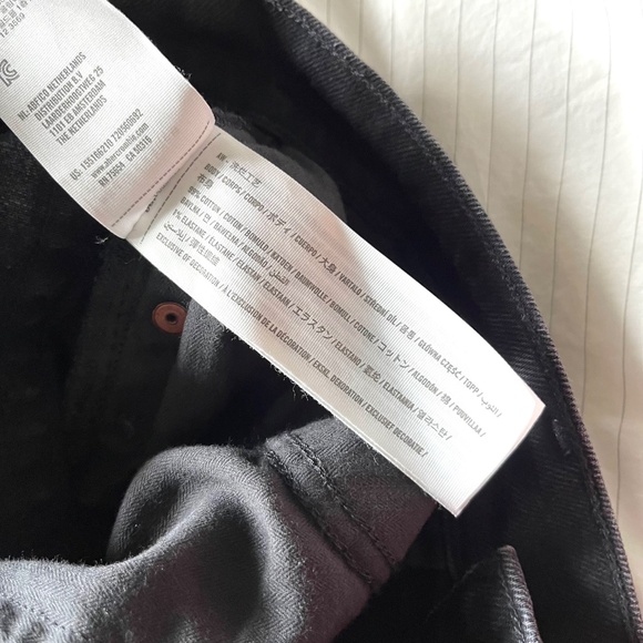 Abercrombie Curve Love Ultra High Rise 90s Straight Jean Black 28 / 6 Regular - Picture 10 of 14